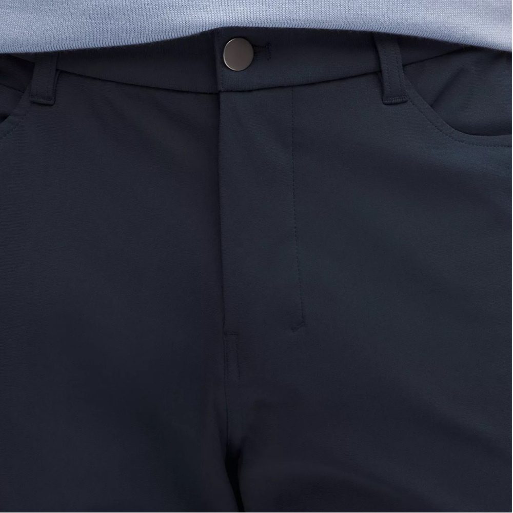 Lululemon ABC Pant Slim 34" warpstreme true navy reflective cuffs anti wrinkle - Picture 10 of 16